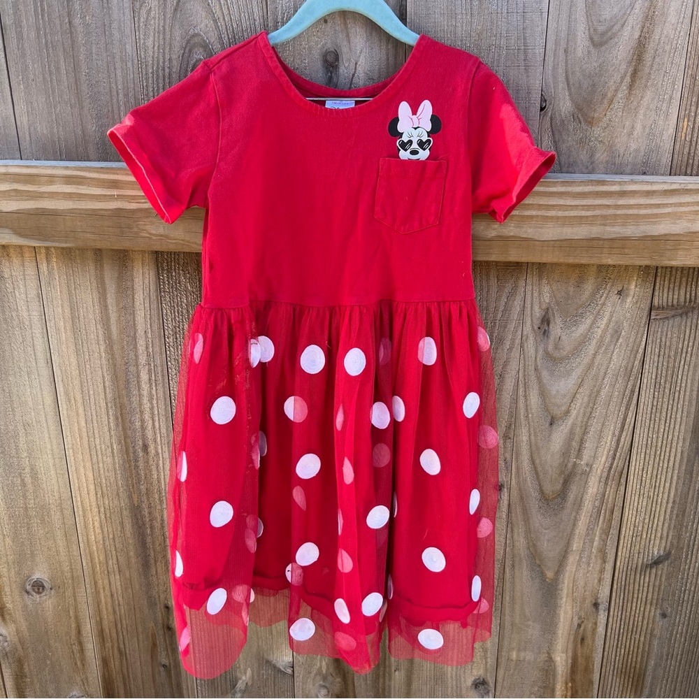 Hanna Andersson Minnie Mouse Red Dress - Size 130cm/US 8